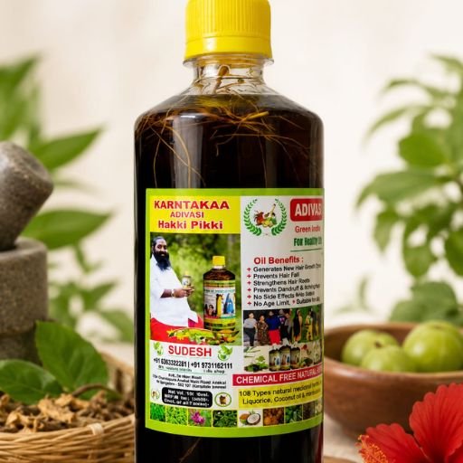 Untitled design - 2026-07-14T172533.451 Karnataka Adivasi Hakki Pikki Neelambari Hair Oil- 500 ml